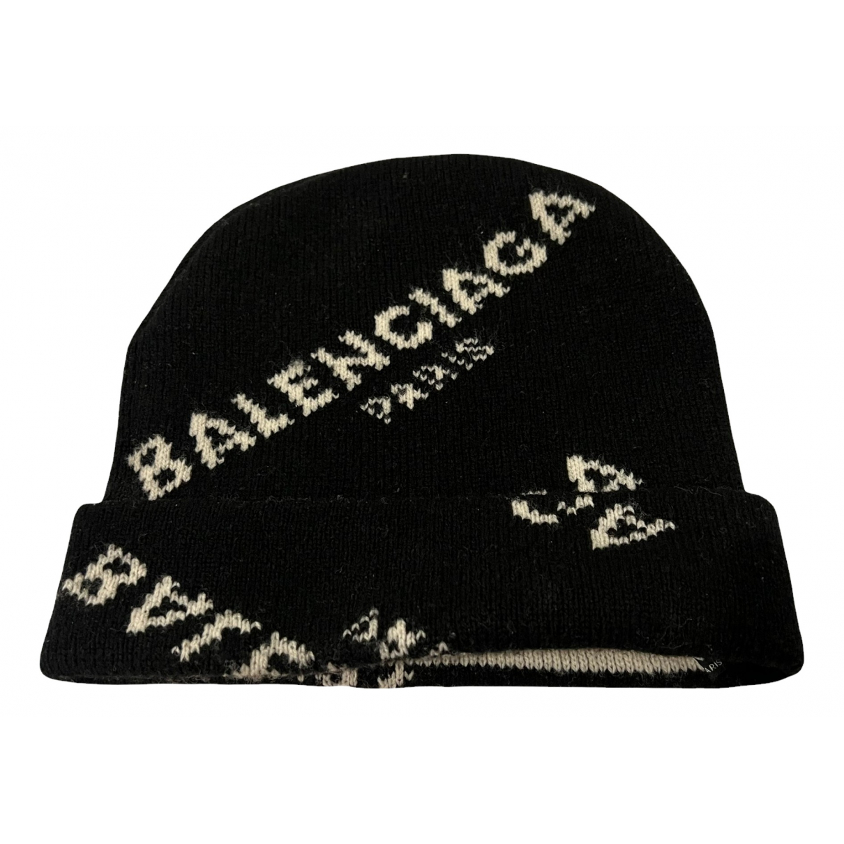 Wool beanie Balenciaga Black size 60 cm 